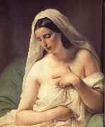 Francesco Hayez Odalisque oil painting artist